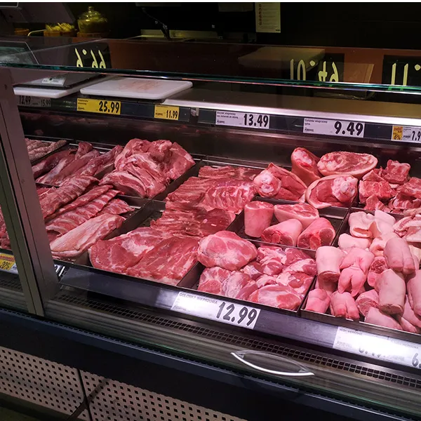 Oświetlenie mięsa i wędlin