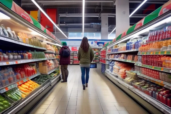 Oświetlenie stoisk spożywczych