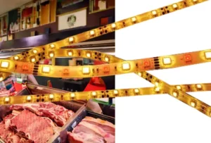 oświetlenie stoiska mięsnego